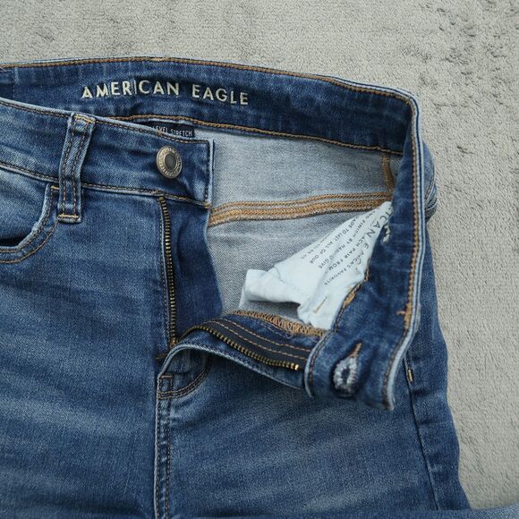 American Eagle Jeans Women's Size 2/25 Long Blue High-Rise Jegging 30.5" Inseam - Picture 2 of 16